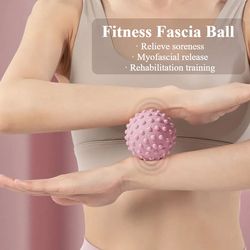 tpe fascia massage ball yoga ball muscle soothing roller, shoulder neck waist leg massager, fitness relaxation tool
