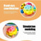 High Elasticity New Colorful Bouncy Balls, Rubber Hand Ball Rubber Hole Ball Decompression Toy with Wristband, Fun Gift