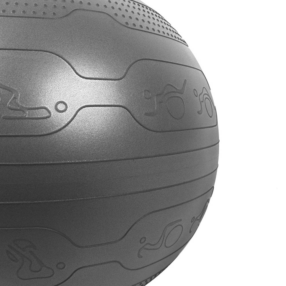 Large Embossed Yoga Ball With AntiBurst Surface Enhanced Stability And Support During Fitness Worko 1