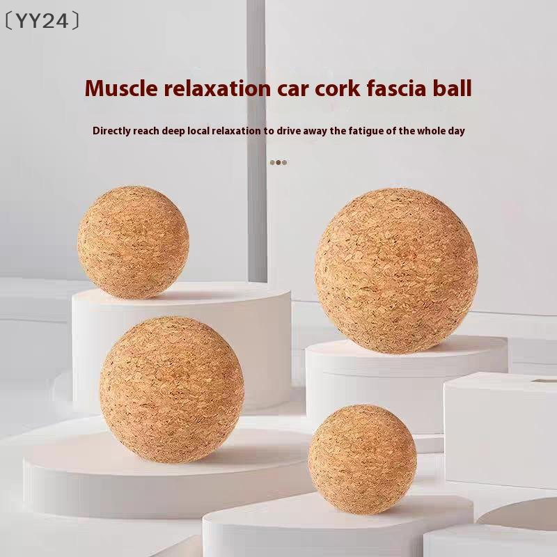 Back Massage Cork Ball Foot Massager Yoga Therapy Myofascial Ball Tension Release Relax Muscles Tri 4