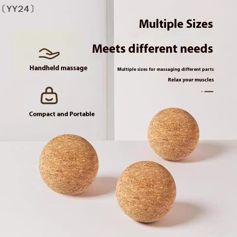 Back Massage Cork Ball Foot Massager Yoga Therapy Myofascial Ball Tension Release Relax Muscles Tri 5