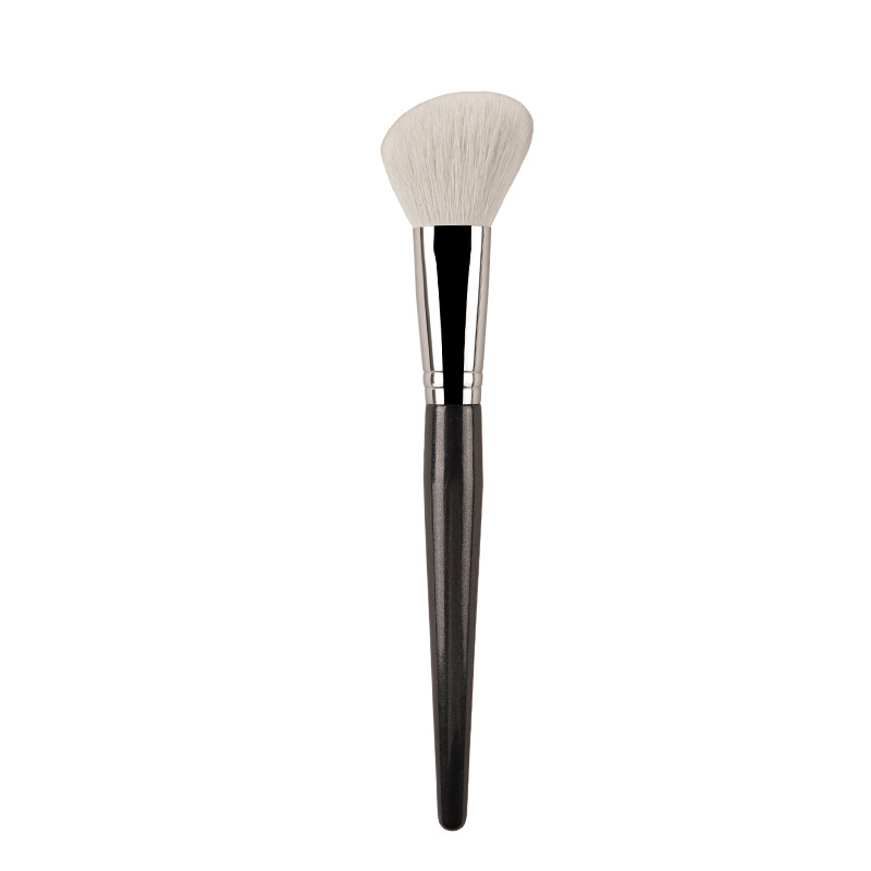Professional Goat Hair Contour Brush, Angled Face Sculpting Makeup Tool, Hypoallergenic Blending Brush