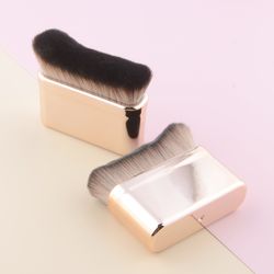 big angled foundation makeup brushes portable cosmetic tools, liquid bronzer make up brushes, wavy powder face essential