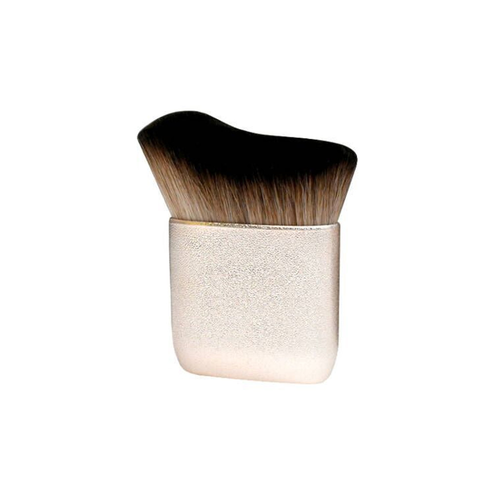 Big Angled Foundation Makeup Brushes Portable Cosmetic Tools, Liquid Bronzer Make up Brushes, Wavy Powder Face Essential