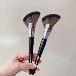 professional makeup brushes, black sculpting brush, large face contour bronzer oblique powder blush cosmetic tool