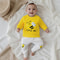 Adorable Bee Embroidery 2-Piece Outfit Set, Autumn Clothes for Toddler Baby Boys