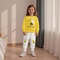 Adorable Bee Embroidery 2-Piece Outfit Set, Autumn Clothes for Toddler Baby Boys