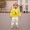 Adorable Bee Embroidery 2-Piece Outfit Set, Autumn Clothes for Toddler Baby Boys