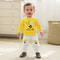 Adorable Bee Embroidery 2-Piece Outfit Set, Autumn Clothes for Toddler Baby Boys