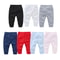 Cotton Baby Pants Blank Color Muslin Trousers For Newborns Kids Soft Plain Clothing 0