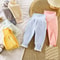 Toddler High Waist Fleece Thermal Pants Baby Solid Color Pajama Pants For Autumn Winter Clothing 2