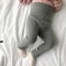 UltraSoft Ribbed Baby Leggings Cotton FullLength Skinny Pants For Infant Boys Girls Autumn Spring 1