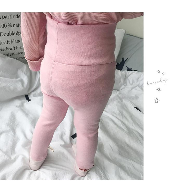 UltraSoft Ribbed Baby Leggings Cotton FullLength Skinny Pants For Infant Boys  Girls Autumn Spring  5