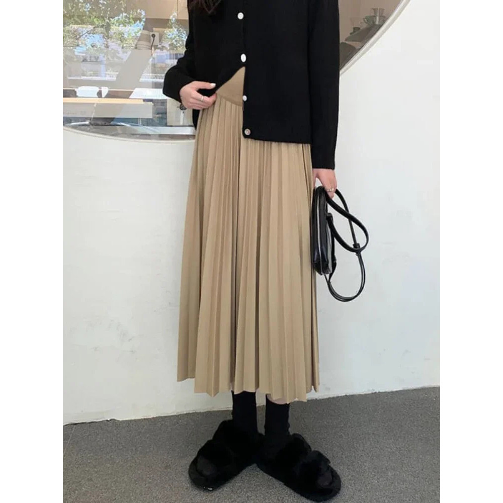 2025 Maternity Skirts With Elastic Waist Belly Casual Clothes For Pregnant Women 2