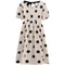 Maternity Fashion Summer Dress, High-End Fresh Dotty Skirt for Outdoors, Loose-Fit Pregnancy Clothes