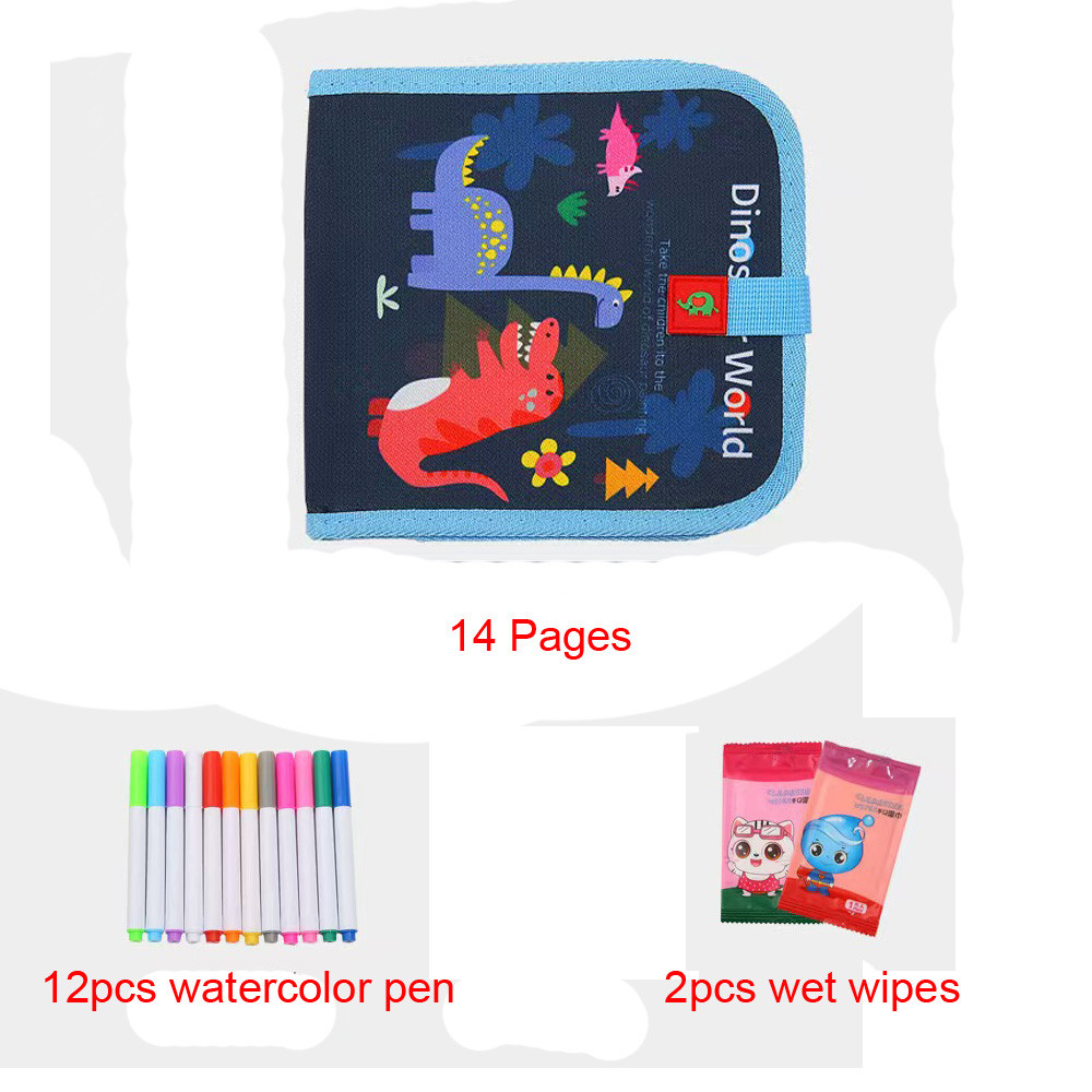Cute Erasable Portable Graffiti Book, Reusable Cartoon Doodle Book for Writing & Painting, Perfect for Travel Trips