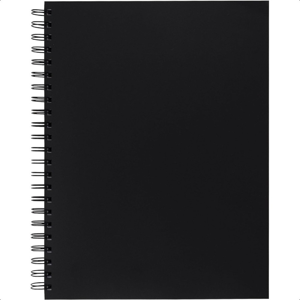 Heavyweight Sketch Book, 75 Sheets Black Poly Cover for Artists