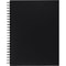 Heavyweight Sketch Book, 75 Sheets Black Poly Cover for Artists