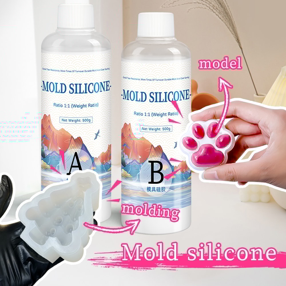 DIY Silicone Mold Making Kit, Fast Curing Liquid Rubber, Silicona Liquida Para Mold, Cured Silicone