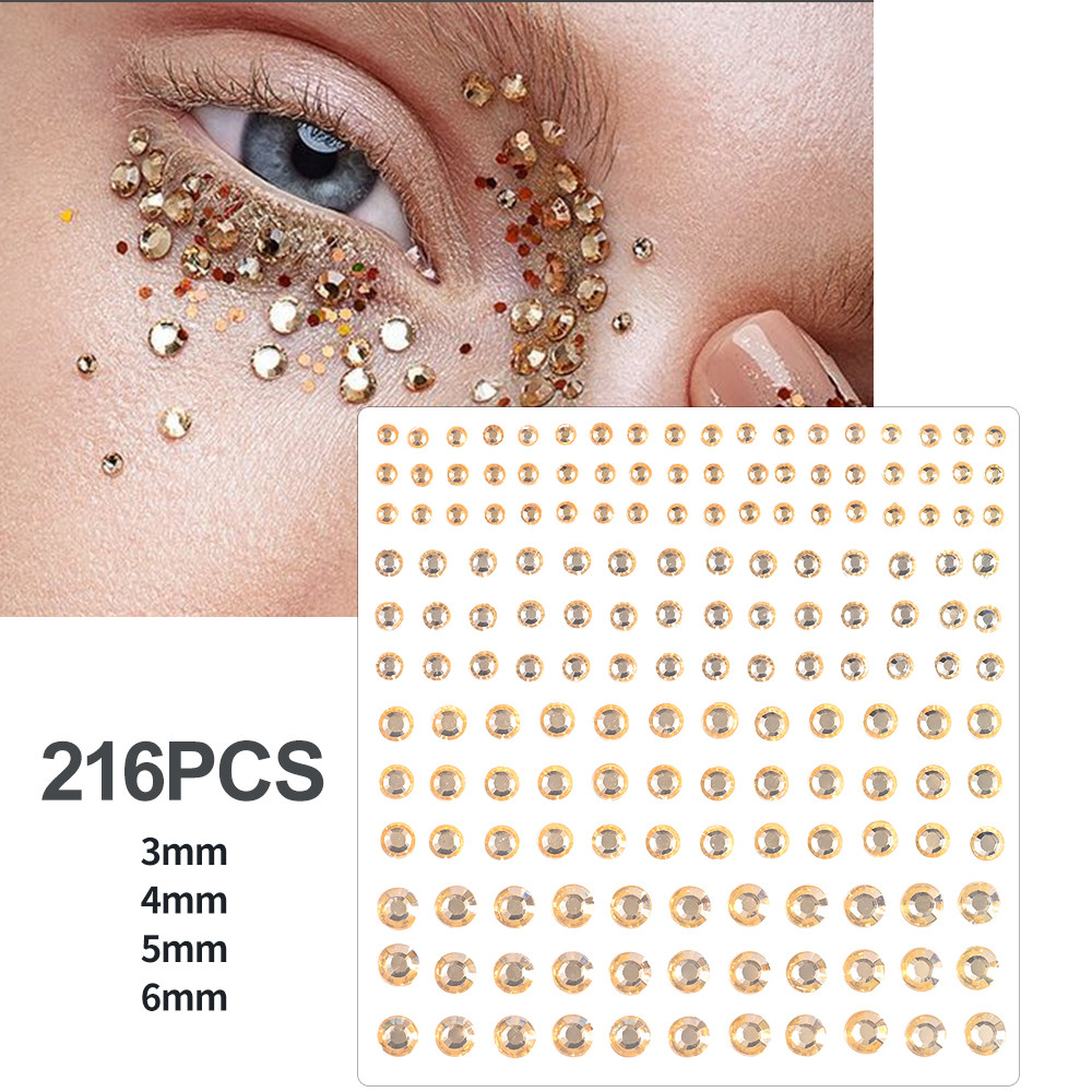 Face Pearls Stick On, Self Adhesive Pearl Stickers, Hair Rhinestones, Eyes Makeup Stickers