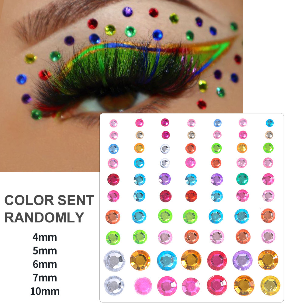 Face Pearls Stick On, Self Adhesive Pearl Stickers, Hair Rhinestones, Eyes Makeup Stickers