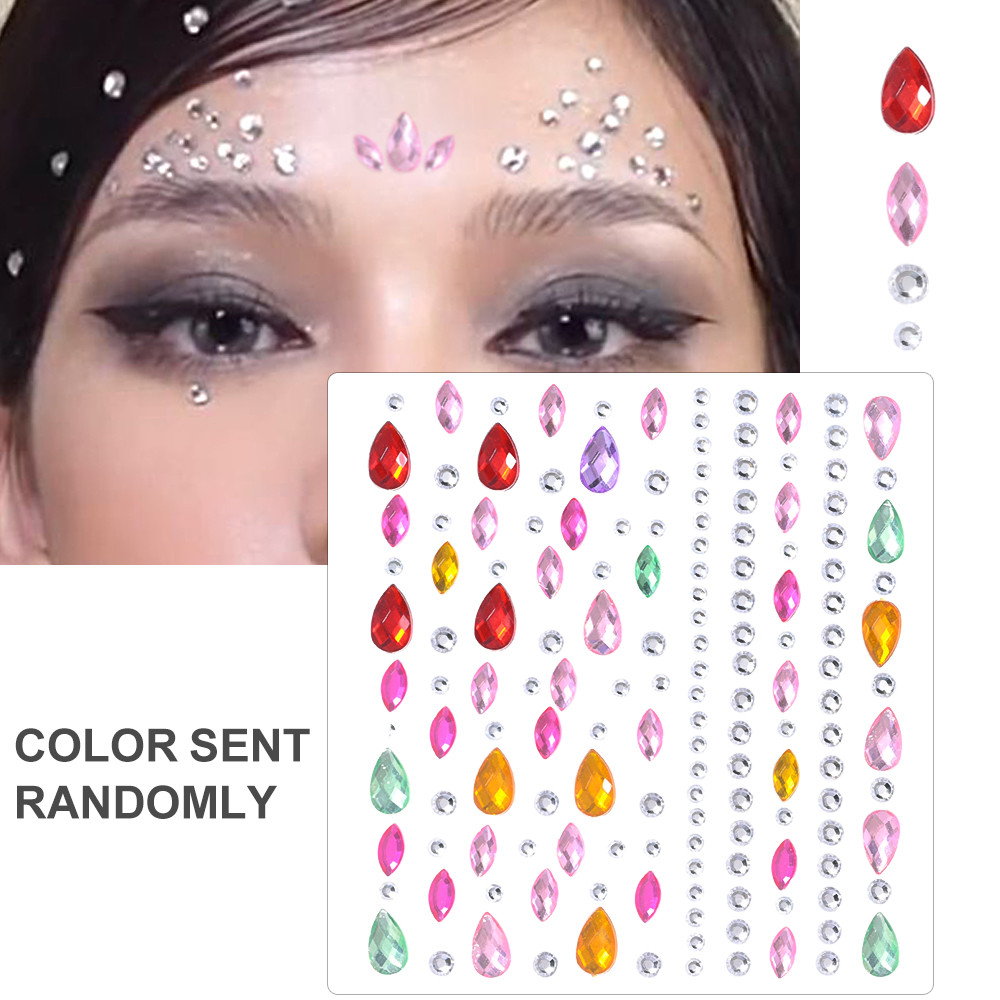 Face Pearls Stick On, Self Adhesive Pearl Stickers, Hair Rhinestones, Eyes Makeup Stickers