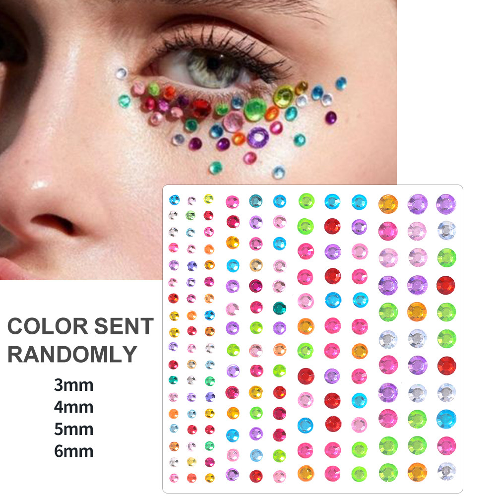 Face Pearls Stick On, Self Adhesive Pearl Stickers, Hair Rhinestones, Eyes Makeup Stickers