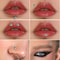 Piercing Lip Piercing Sticker, Face Diamonds Glitter Crystal 3D Sticker Temporary Tattoo