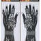 2Pcs Mehndi Hand Henna Tattoo Stencils, Reusable Painting Template, Art Sleeve, Temporary Tattoo, Wedding Bride Beauty