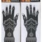 2Pcs Mehndi Hand Henna Tattoo Stencils, Reusable Painting Template, Art Sleeve, Temporary Tattoo, Wedding Bride Beauty