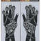 2Pcs Mehndi Hand Henna Tattoo Stencils, Reusable Painting Template, Art Sleeve, Temporary Tattoo, Wedding Bride Beauty