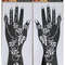 2Pcs Mehndi Hand Henna Tattoo Stencils, Reusable Painting Template, Art Sleeve, Temporary Tattoo, Wedding Bride Beauty