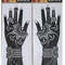 2Pcs Mehndi Hand Henna Tattoo Stencils, Reusable Painting Template, Art Sleeve, Temporary Tattoo, Wedding Bride Beauty