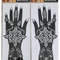 2Pcs Mehndi Hand Henna Tattoo Stencils, Reusable Painting Template, Art Sleeve, Temporary Tattoo, Wedding Bride Beauty