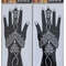 2Pcs Mehndi Hand Henna Tattoo Stencils, Reusable Painting Template, Art Sleeve, Temporary Tattoo, Wedding Bride Beauty