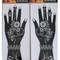 2Pcs Mehndi Hand Henna Tattoo Stencils, Reusable Painting Template, Art Sleeve, Temporary Tattoo, Wedding Bride Beauty