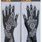 2Pcs Mehndi Hand Henna Tattoo Stencils, Reusable Painting Template, Art Sleeve, Temporary Tattoo, Wedding Bride Beauty