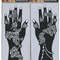 2Pcs Mehndi Hand Henna Tattoo Stencils, Reusable Painting Template, Art Sleeve, Temporary Tattoo, Wedding Bride Beauty