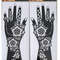 2Pcs Mehndi Hand Henna Tattoo Stencils, Reusable Painting Template, Art Sleeve, Temporary Tattoo, Wedding Bride Beauty
