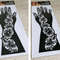 2Pcs Mehndi Hand Henna Tattoo Stencils, Reusable Painting Template, Art Sleeve, Temporary Tattoo, Wedding Bride Beauty