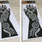 2Pcs Mehndi Hand Henna Tattoo Stencils, Reusable Painting Template, Art Sleeve, Temporary Tattoo, Wedding Bride Beauty