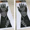2Pcs Mehndi Hand Henna Tattoo Stencils, Reusable Painting Template, Art Sleeve, Temporary Tattoo, Wedding Bride Beauty