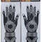 2Pcs Mehndi Hand Henna Tattoo Stencils, Reusable Painting Template, Art Sleeve, Temporary Tattoo, Wedding Bride Beauty