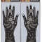 2Pcs Mehndi Hand Henna Tattoo Stencils, Reusable Painting Template, Art Sleeve, Temporary Tattoo, Wedding Bride Beauty