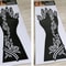 2Pcs Mehndi Hand Henna Tattoo Stencils, Reusable Painting Template, Art Sleeve, Temporary Tattoo, Wedding Bride Beauty