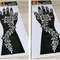 2Pcs Mehndi Hand Henna Tattoo Stencils, Reusable Painting Template, Art Sleeve, Temporary Tattoo, Wedding Bride Beauty