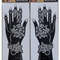2Pcs Mehndi Hand Henna Tattoo Stencils, Reusable Painting Template, Art Sleeve, Temporary Tattoo, Wedding Bride Beauty