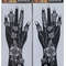 2Pcs Mehndi Hand Henna Tattoo Stencils, Reusable Painting Template, Art Sleeve, Temporary Tattoo, Wedding Bride Beauty