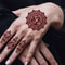 Brown Henna Tattoo Stickers Flower Hand And Foot Temporary Tattoos Fake Tattoo For Women Wedding An 3