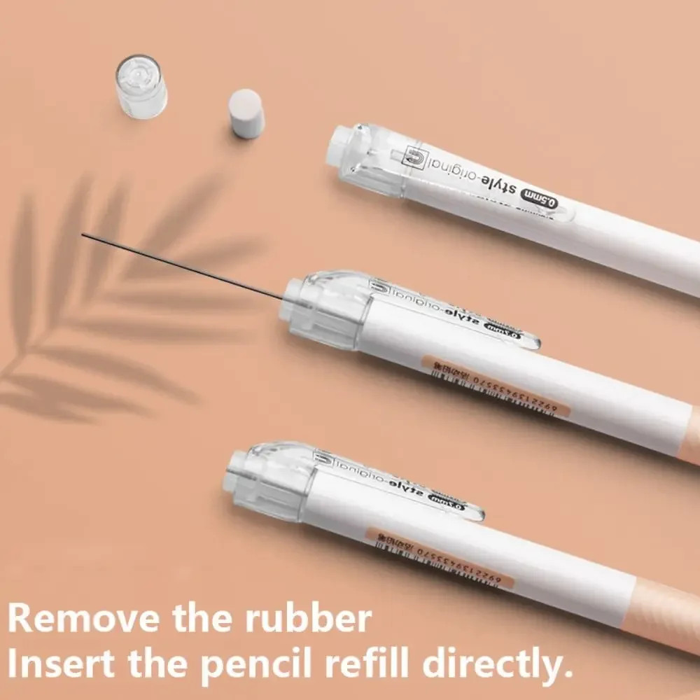 High Quality Automatic Pencil, Press Type Mechanical Pencil, Propelling Pencil with Eraser for Students, Stationery Use